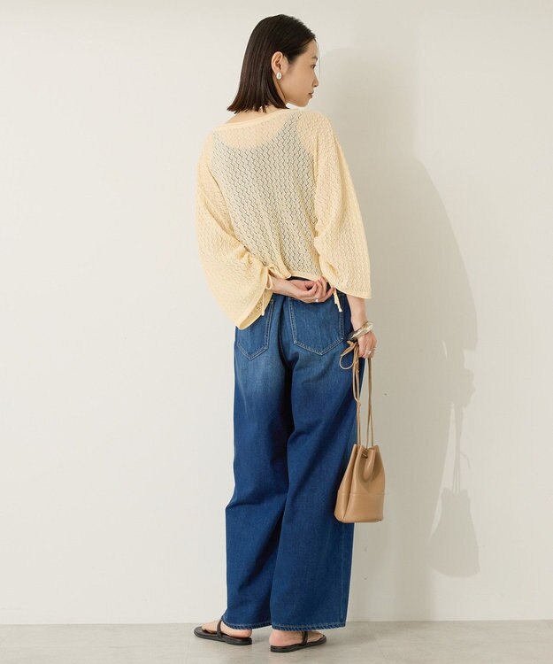 AMERICAN HOLIC 2WAYレース編みニットカーディガン Ecru