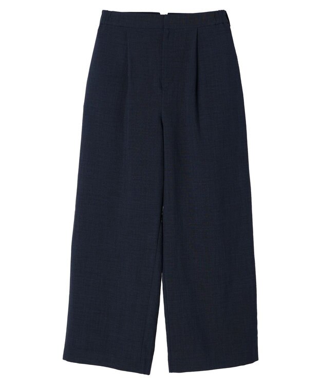 earth music&ecology タックワイドパンツ Navy