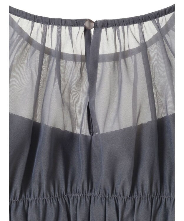 earth music&ecology ＳＥＴ２点　シースルーブラウス付きキャミワンピース Navy