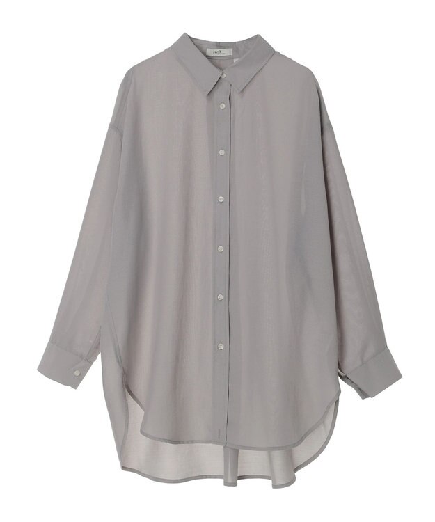 earth music&ecology シアーシャツ Gray