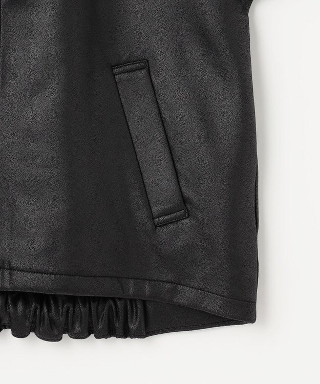 ANY 【手洗い可】マシュマロコーティングブルゾン ブラック