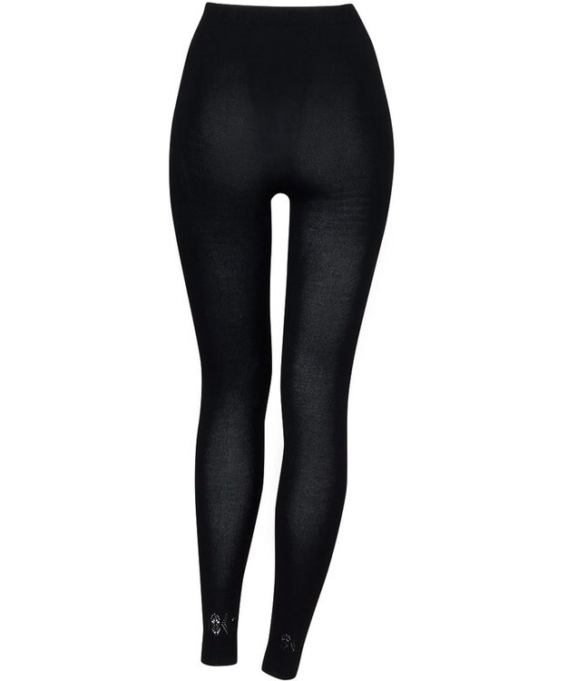 Wing あったかオーバーパンツ 薄手 軽いはきごこち やさしい肌あたり 足首丈 秋 冬 ER0793 ウイング／ワコール ブラック