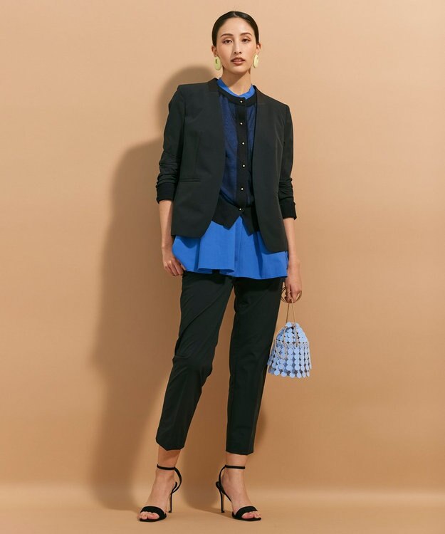 BEIGE， 【L-size】AUDREY / ノーカラージャケット Black