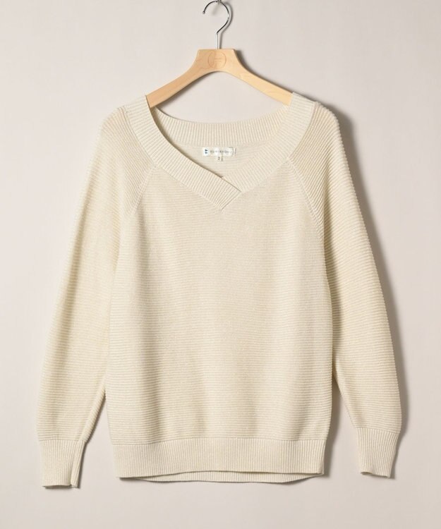 ONWARD Reuse Park 【組曲】ニット春夏 オフホワイト