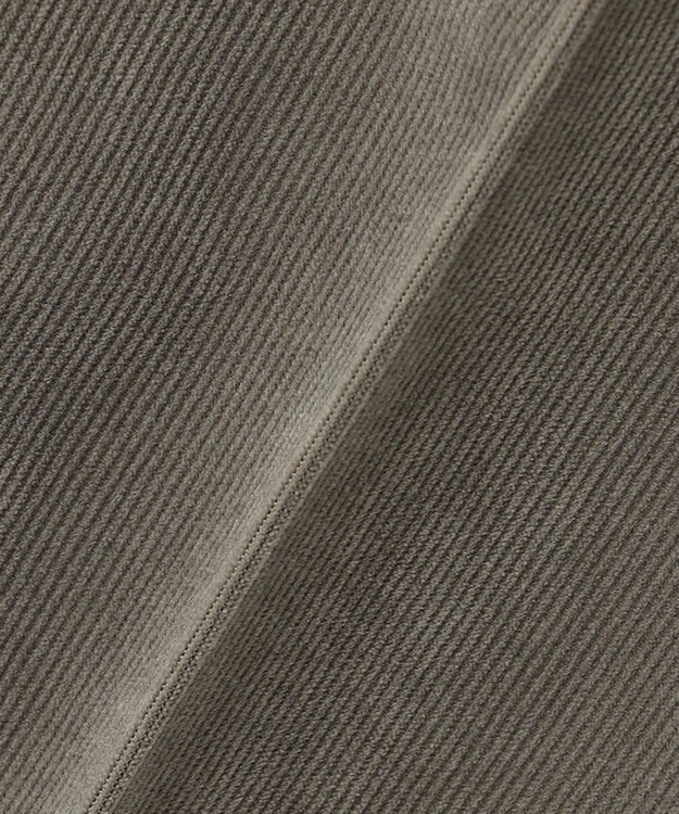 ICB 【洗える】 コーデュロイ テーパードパンツ アッシュカーキ系