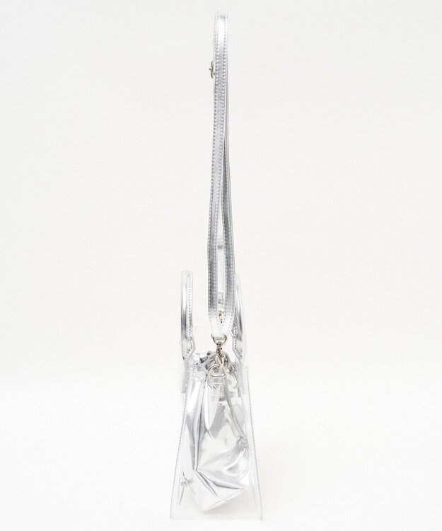 WEGO 巾着付きクリアショルダー シルバー