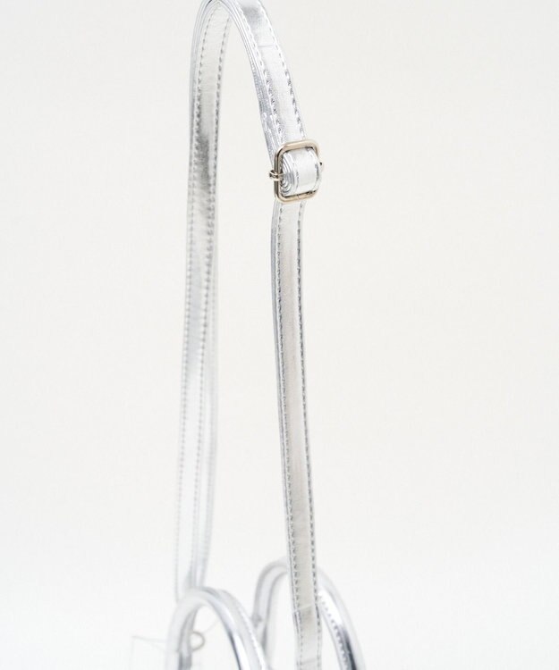 WEGO 巾着付きクリアショルダー シルバー