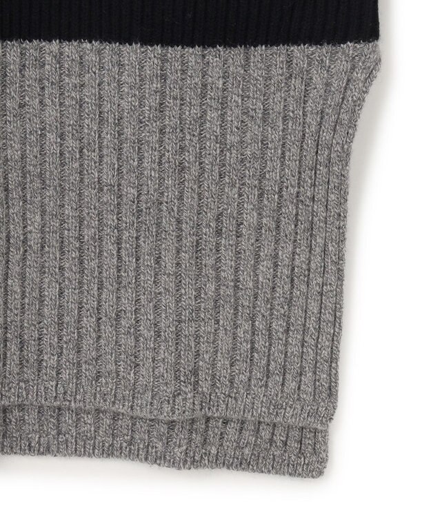 JOSEPH カラーブロック　ハイネックニット Black/grey