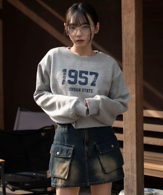 WEGO 裏起毛グラフィックスウェット 柄8