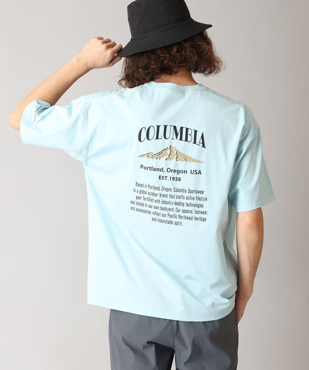Columbia Columbia/ コールドベイダッシュショートスリーブTシャツ /コロンビア Marine Light Back Print