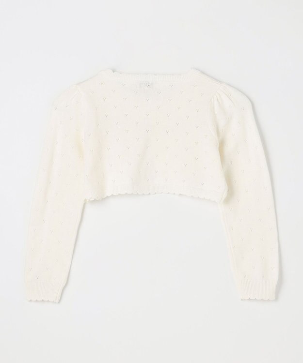 ANY KIDS 長袖 ボレロ オフホワイト