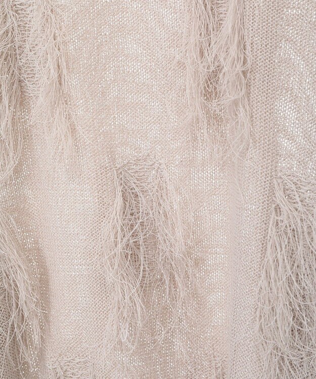 Green Parks フリンジニットプルオーバー Ecru