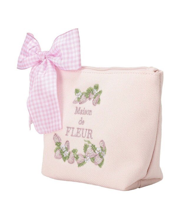 Maison de FLEUR いちごポーチ Pink