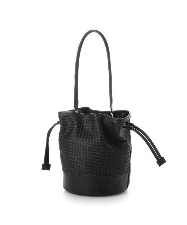 UNBILLION 【テレビ ドラマ着用アイテム】ペルケ perche / レザーメッシュ2wayバゲットバッグ ブラック