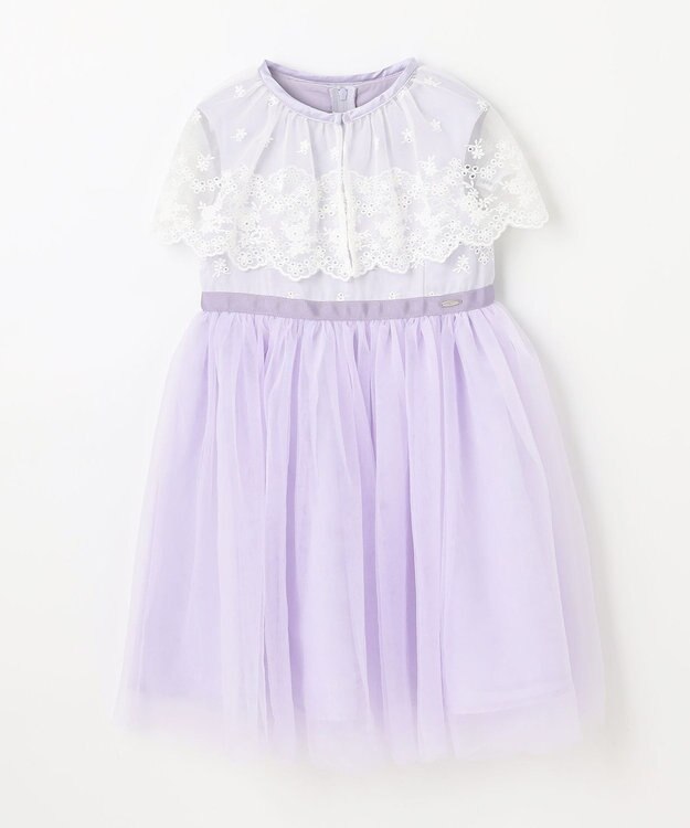 組曲 KIDS 【110-140㎝】ケープセット ドレス ラベンダー