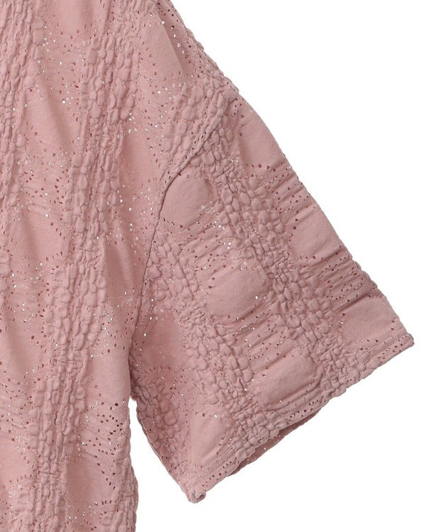 Green Parks ・ＳＵＧＡＲ　ＳＰＯＯＮ　シャーリングカットレースＴＥＥ Pink