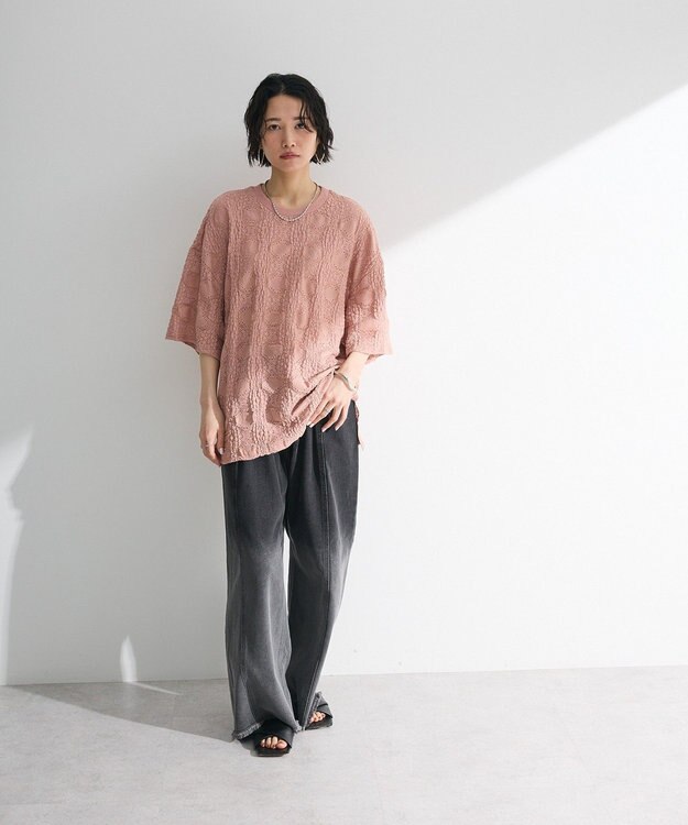 Green Parks ・ＳＵＧＡＲ　ＳＰＯＯＮ　シャーリングカットレースＴＥＥ Pink