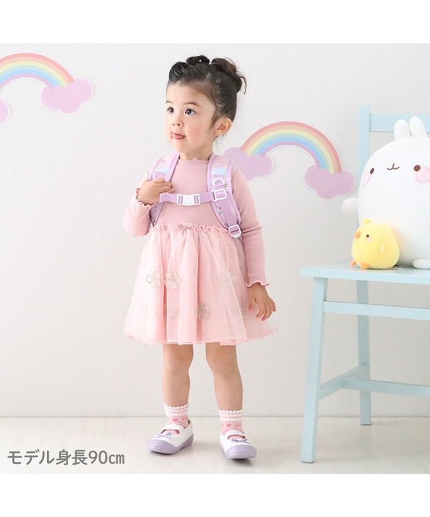 Mother garden 【2/15(日)で販売終了】 マザーガーデン MOLANG モラン リュックＳ  虹柄 キッズ リュックサック -