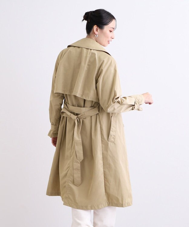 MOONBAT 【撥水】LIGNAGGIO ベルト付トレンチコート ベージュ