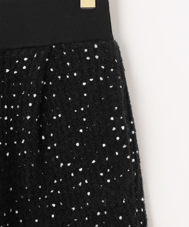 組曲 【組曲×setsuko sagittaire】ツィードニットタックパンツ ブラック系