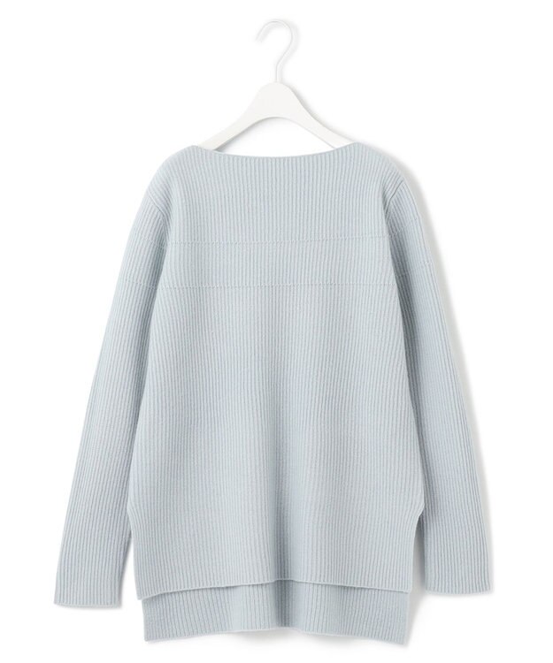 ICB 【WEB限定カラーあり】ウールカシミヤ ボートネックニット シャーベットミント系