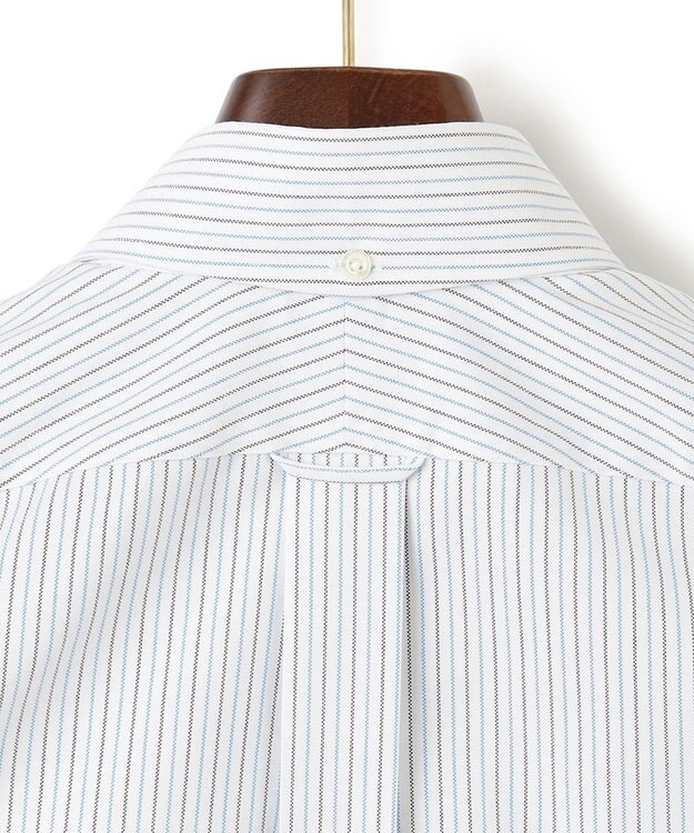 J.PRESS MEN 【WEB・一部店舗限定】ターコイズストライプシャツ/B.D. ターコイズブルー系1