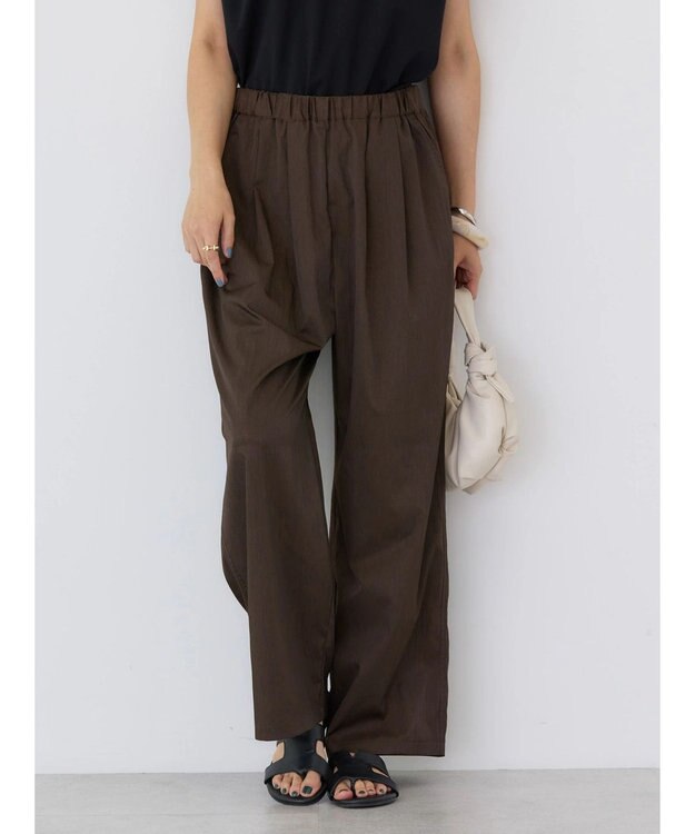 AMERICAN HOLIC イージーケア＋接触冷感ウエストタックワイドパンツ