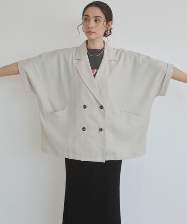 WEGO 【ANGIE VINTAGE】ハーフスリーブジャケット ホワイトその他