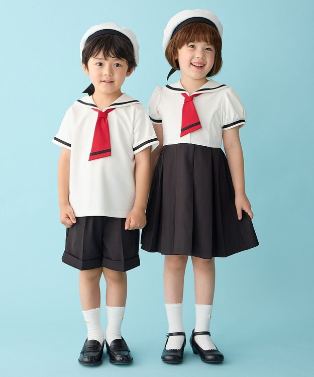 ANY KIDS 【カードキャプターさくら×any FAM】友枝小学校 制服風セットアップ オフホワイト