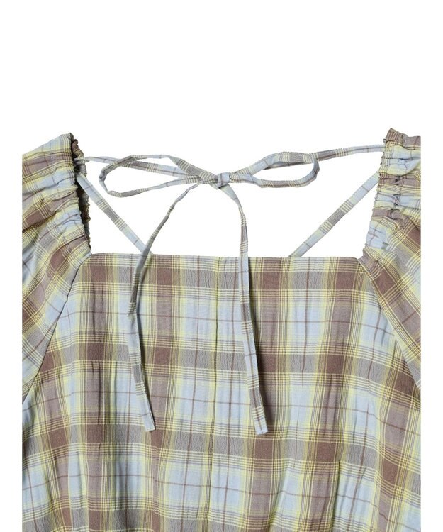 earth music&ecology ホルターネックシャーリングワンピース Lavender