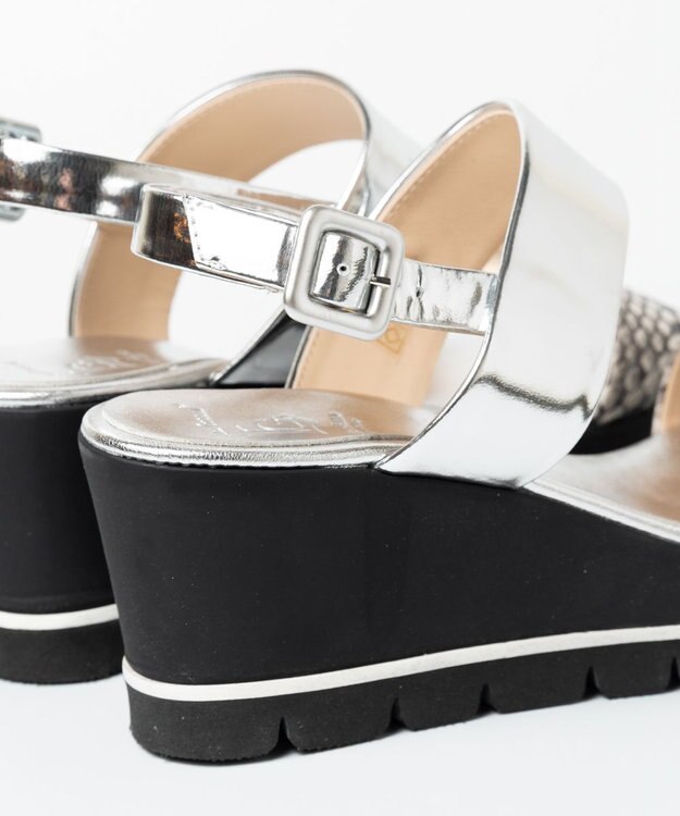 BONTRE 【LucaGrossi/ルカグロッシ】ダブルベルトサンダル パイソン