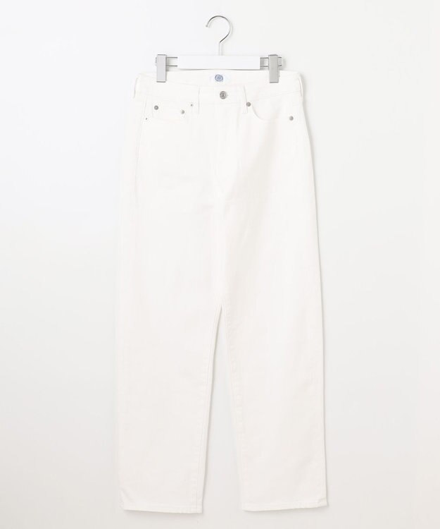 J.PRESS LADIES L 【洗える】BASIC STRETCH DENIM ボーイフィット デニム ホワイト系