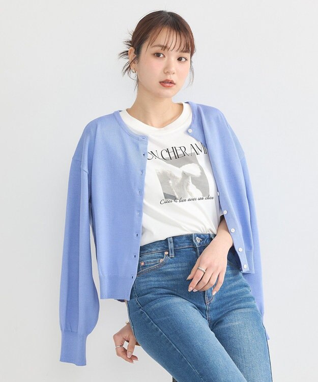 earth music&ecology 【接触冷感/洗濯機可】PhotoショートＴ Off White