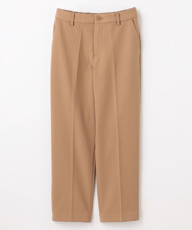 ANY 【洗濯機可/ストレッチ/ウエストゴム/裏起毛】マルチファンクションストレッチテーパードパンツ キャメル