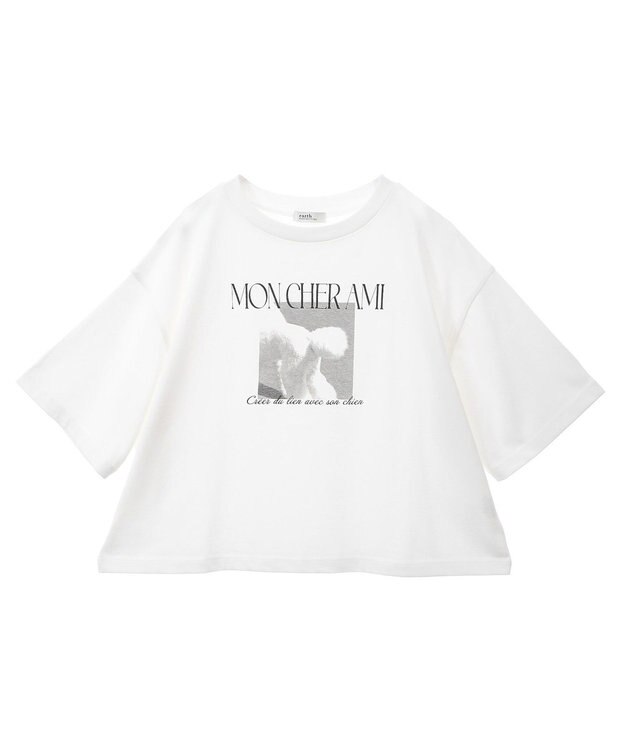 earth music&ecology 【接触冷感/洗濯機可】PhotoショートＴ Off White