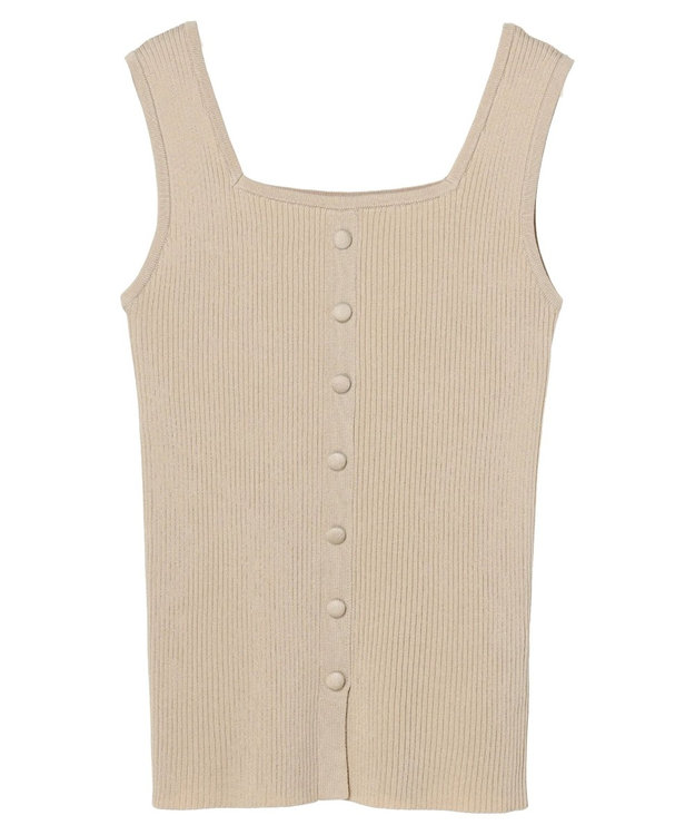 earth music&ecology リサイクルポリエステルブレンド２ＷＡＹタンクトップ Light Beige