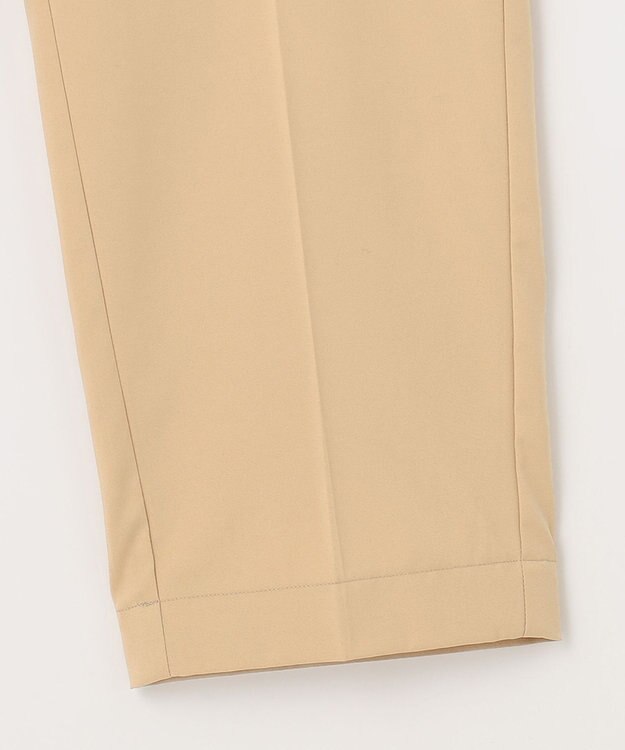 自由区 【洗える】撥水シルキーポプリン カーゴパンツ ベージュ系