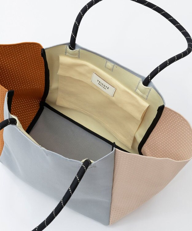 TRICOTE 【 軽くて丈夫・A4サイズ対応】ニットカラーバッグ 82BEIGE