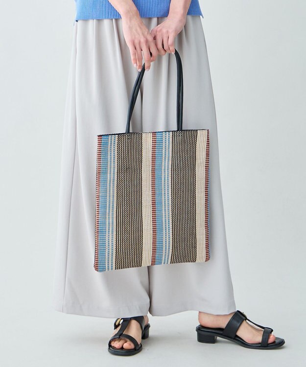 ANY ジュートトートバッグ ブラック系