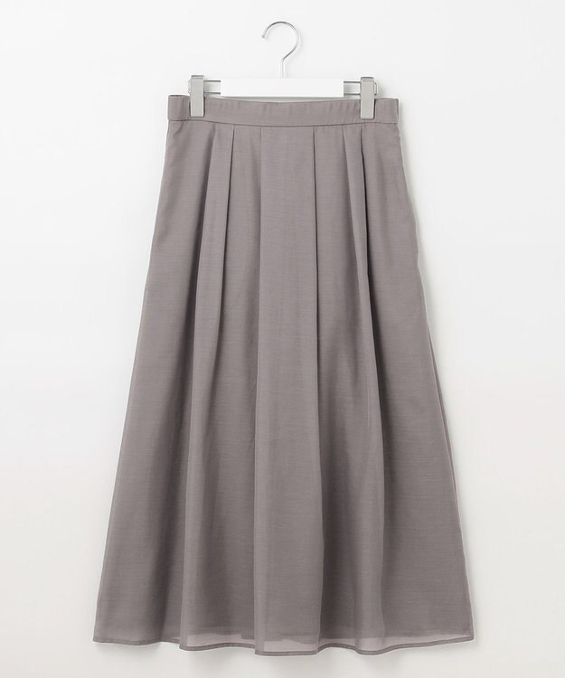 J.PRESS LADIES L 【WEB限定カラーあり・洗える】 ブライトスパンボイル スカート ライトグレー系