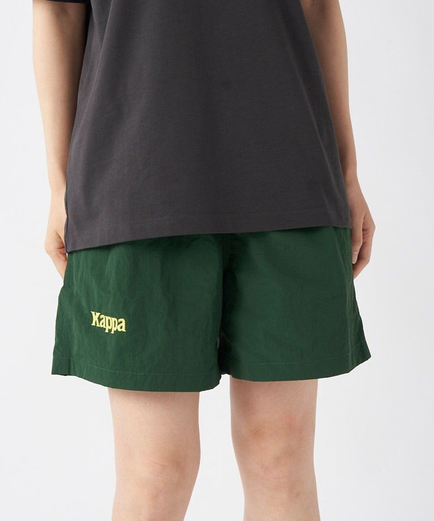 OP／FILA 【Kappa】ナイロンハーフパンツ グリーン