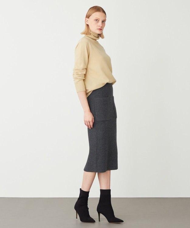 BEIGE， DOUAI / ニットスカート C Gray