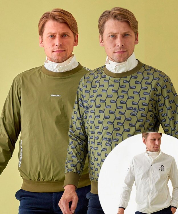 23区GOLF 5WAY着用可能【MEN】【ストレッチ】ツインスニード