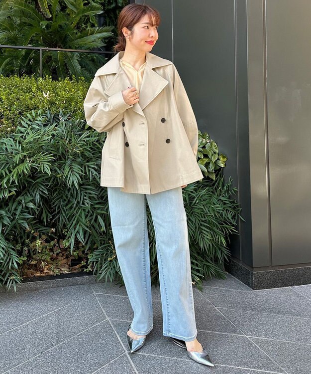 UNFILO ショートトレンチコート ベージュ