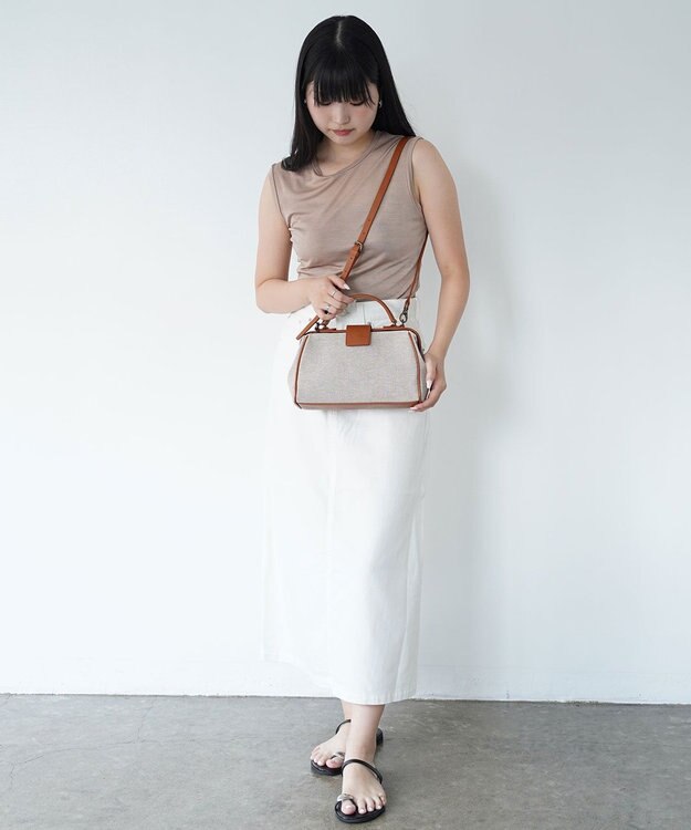 Atelier nuu 【人気シリーズ新モデル/国産レザー/ショルダー】parcel cotone ナノダレス バッグ キャメル