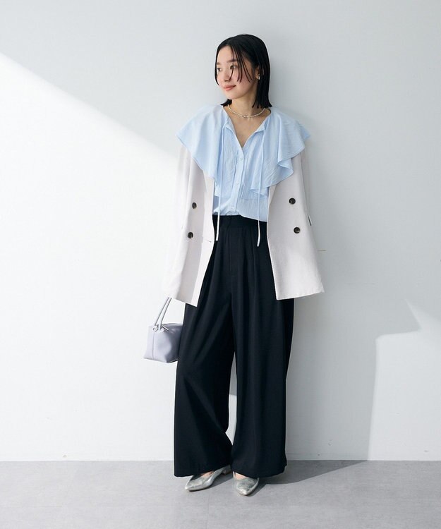 Green Parks オーバーサイズＷ釦ライトジャケット Light Gray