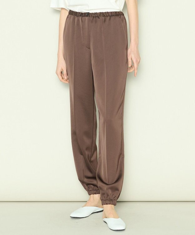 JOSEPH 【洗える】ドレーピーベネシャン　イージートラウザーズ Brown