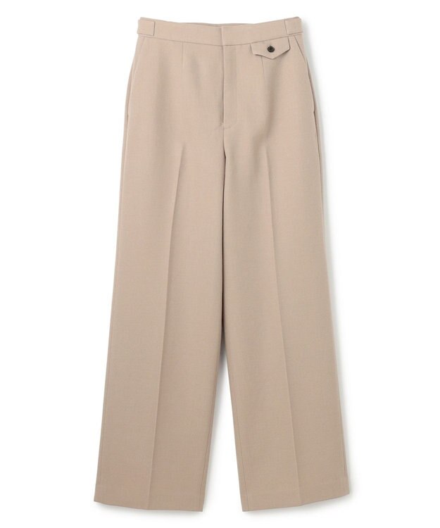 BEIGE， BUNNELL / ウールタブボタンストレートパンツ L.Taupe