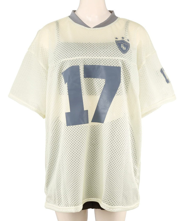 San-ai Resort（三愛水着楽園） WEB限定メッシュTシャツブラトップ4点セット水着 オフホワイト