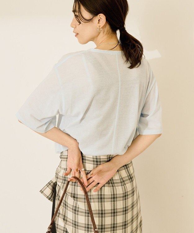 AMERICAN HOLIC シアーボックスTシャツ Light Blue